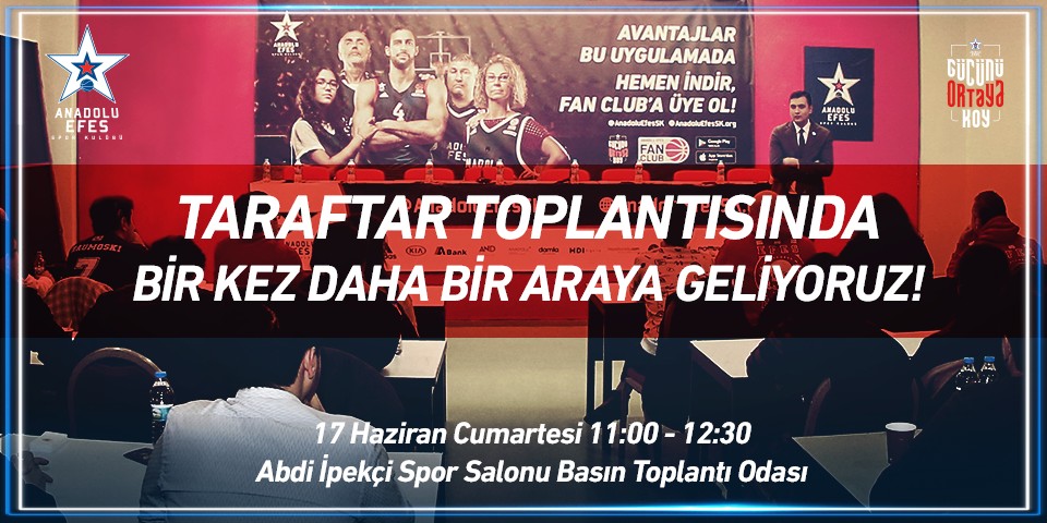 Anadolu Efes, Bu Sezon İkinci Kez ''Taraftar Toplantısı'' Düzenliyor...