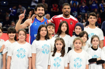 Children Participating in the One Team Program Took the Court at the Anadolu Efes - EA7 Armani Milan Match...