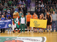 Zalgiris Kaunas maçının devre arasında ”Dünya Down Sendromu Günü” kutlandı...