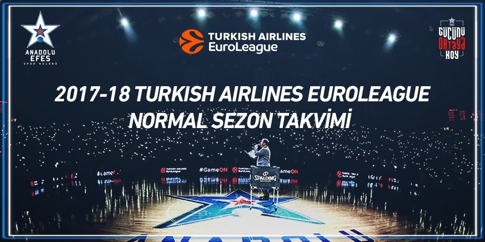 Turkish Airlines Euroleague maç programımız belli oldu...