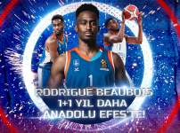 Rodrigue Beaubois 1 + 1 Yıl Daha Anadolu Efes'te...