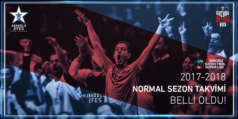 Tahincioğlu Basketbol Süper Ligi 2017-2018 fikstürü belli oldu...