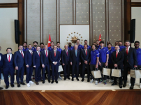 Cumhurbaşkanımız Sayın Recep Tayyip Erdoğan, Takımımızı Kabul Etti...