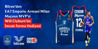 Milano Maçının MVP’si Will Clyburn’ün İmzalı Forması, Bilcee Desteğiyle Bu Kampanyada!