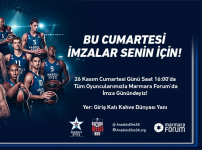 Anadolu Efes’li oyuncular Marmara Forum’da imza gününe katılıyor...