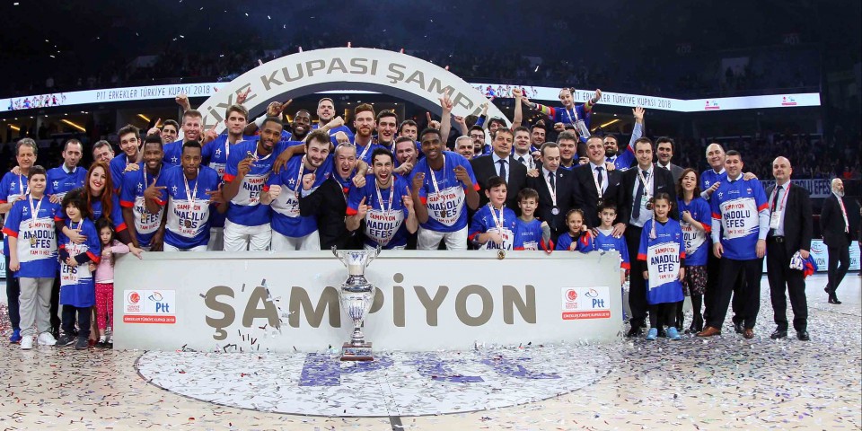 Türkiye Kupası rekortmeni Anadolu Efes...