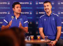 Anadolu Efes Sports Club General Director Alper Yılmaz and Head Coach Erdem Can met with members of the media before the 2023-2024 season...