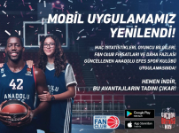 ''Anadolu Efes Spor Kulübü Mobil Uygulaması'' yenilendi... 