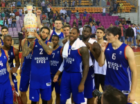We took down Olympiacos to win the Crete Tournament: 86-79